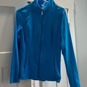 Blue full zip under armour all season gear